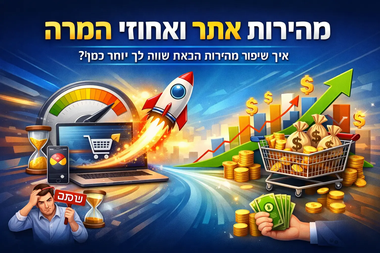 השפעת-מהירות-האתר-על-חוויית-משתמש-והמרות-בעסק